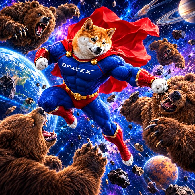 Super Inu SpaceX meme artwork, image 4